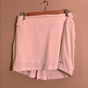 White tennis skirt
